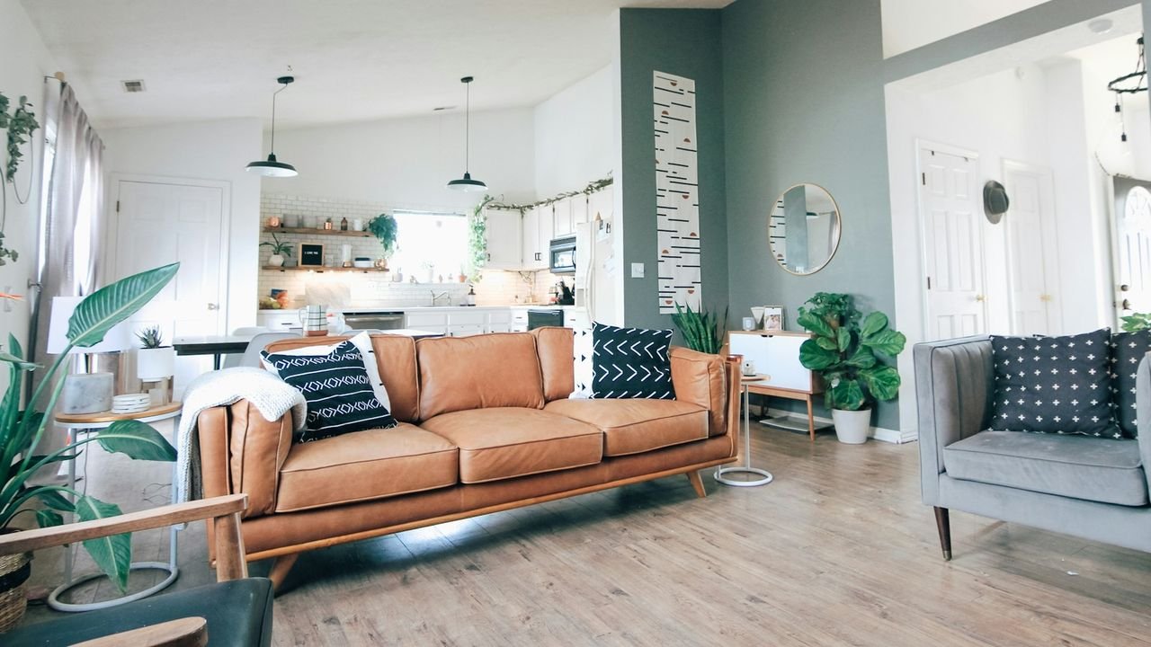 Bright living room ready to be estimated for cleaning